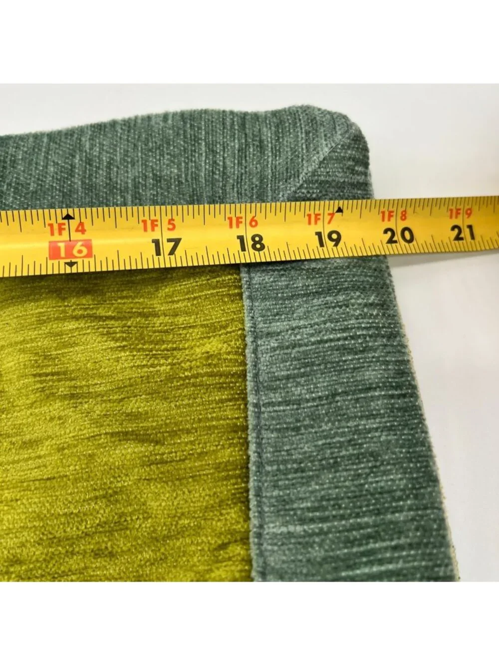 McAlister Textiles Textured Decorative Throw Pillow Cover Colorblock Gold Green
